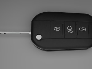car key peugeot 3D 模型