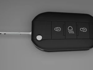 car key peugeot 3D Model