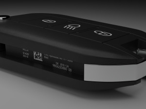 car key peugeot 3D 模型