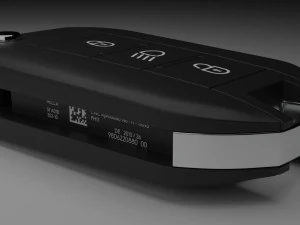 car key peugeot 3D Model