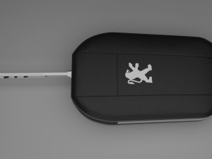 car key peugeot 3D 模型