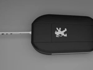 car key peugeot 3D Model
