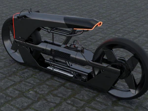 futuristic motorcycle 3D Model