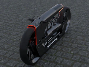 futuristic motorcycle 3D Model