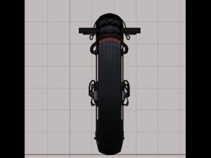 futuristic motorcycle 3D Model