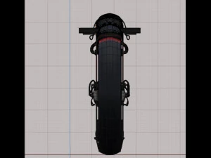 futuristic motorcycle 3D Model