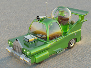 car homer simpson 3d Modèle 3D