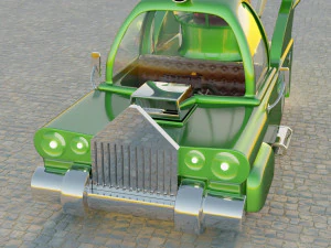 car homer simpson 3d 3D Model