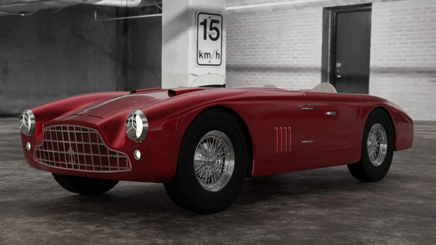 aston martin db3 1953 3D Model .c4d .max .obj .3ds .fbx .stl .blend