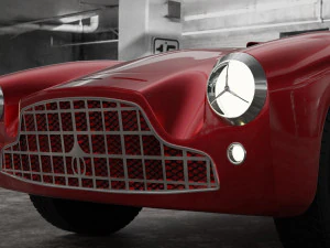 aston martin db3 1953 3D Model