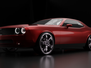 dodge challenger 3D 모델