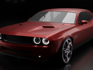 dodge challenger 3D 모델