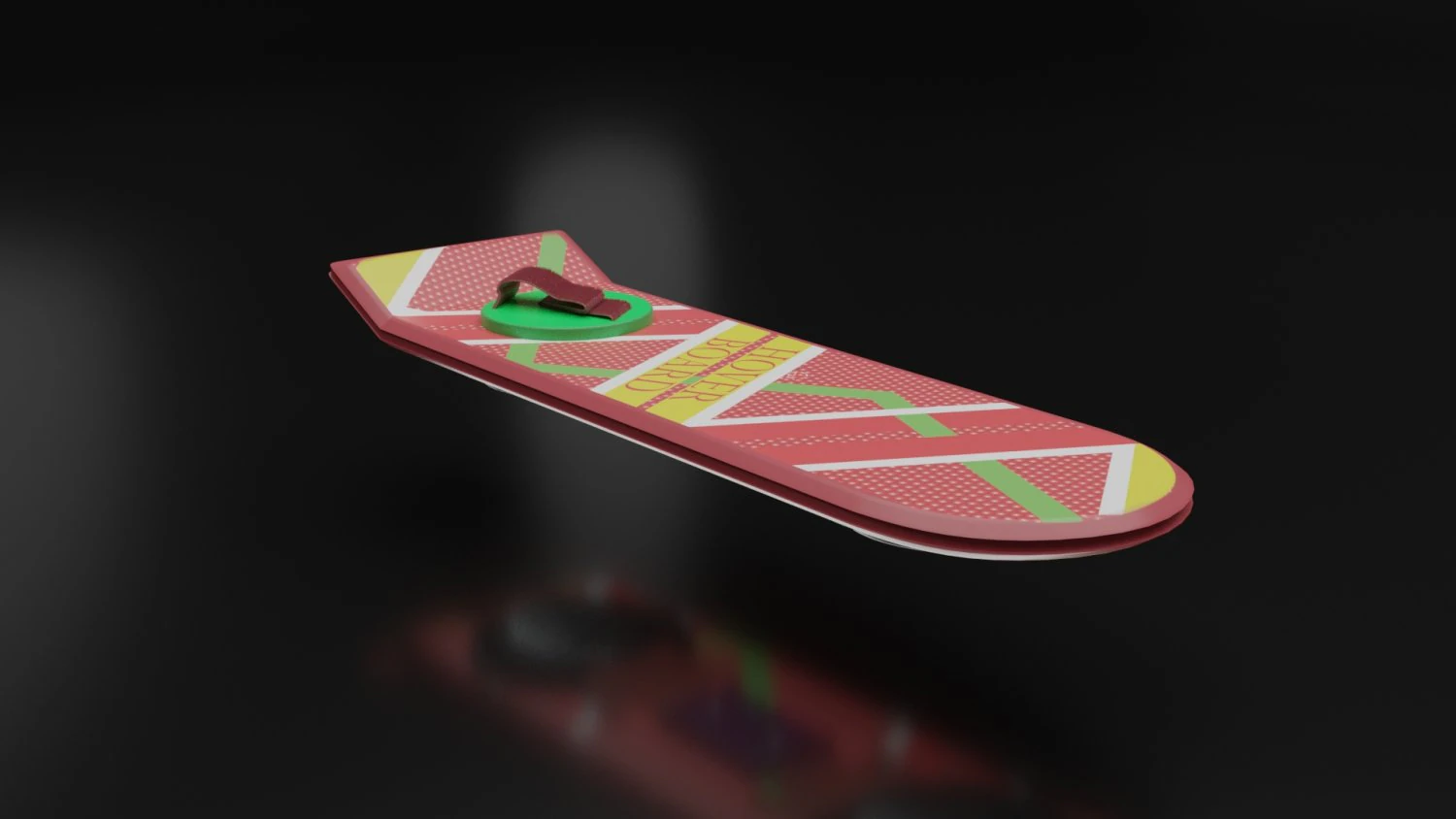 hoverboard back to the future ii 3D Model .c4d .max .obj .3ds .fbx .stl .blend 