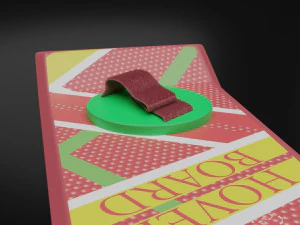 hoverboard back to the future ii 3D Model
