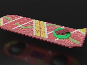 hoverboard back to the future ii 3D Model