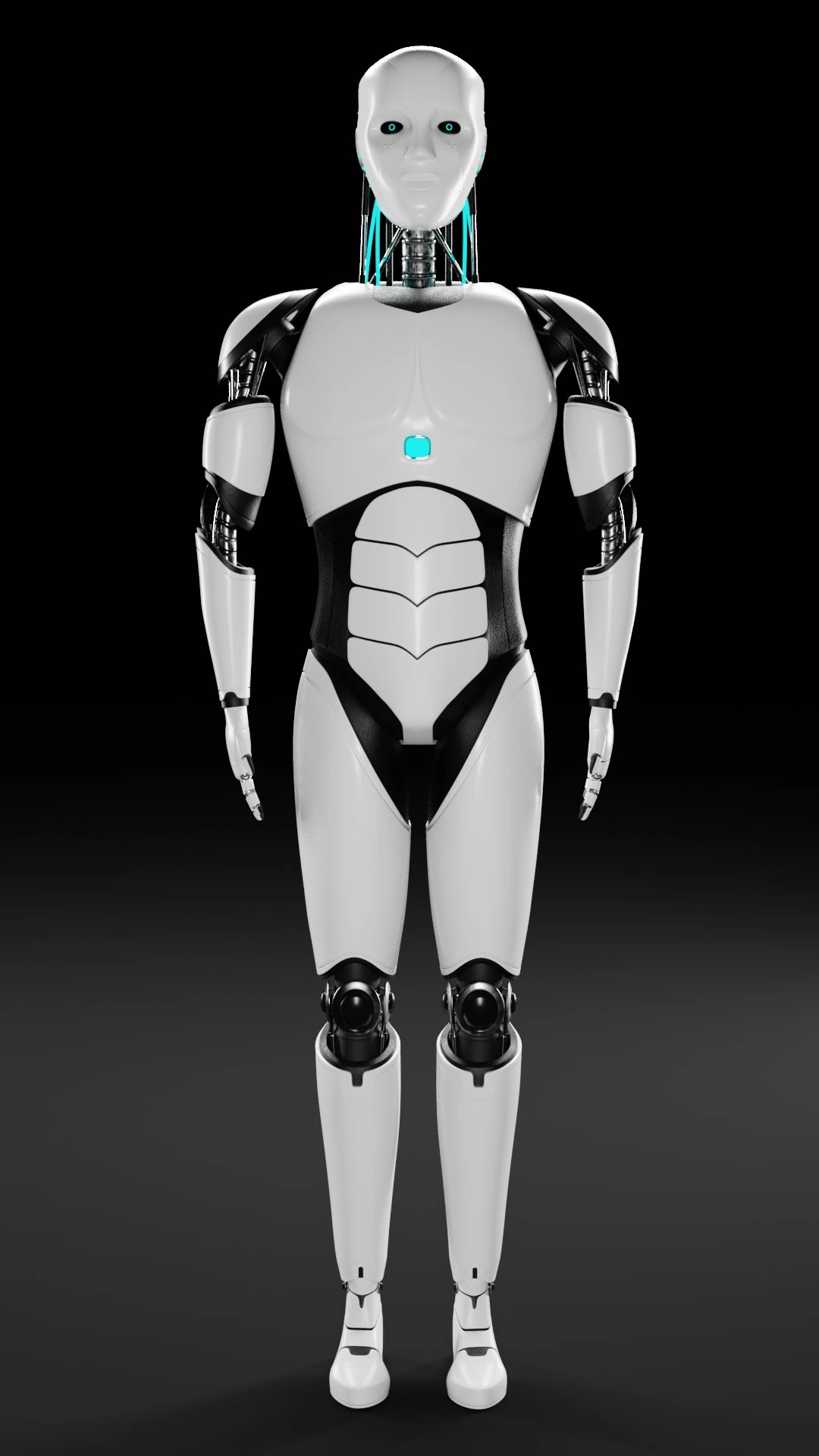 artificial intelligence cyborg 3D Model .c4d .max .obj .3ds .fbx .stl .blend 