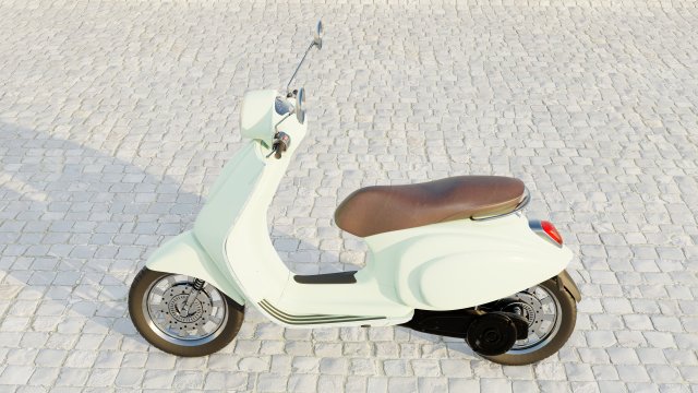 vespa sprint 3D Модель .c4d .max .obj .3ds .fbx .stl .blend 