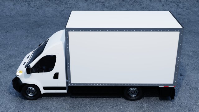 box truck 3D Model .c4d .max .obj .3ds .fbx .stl .blend 