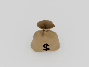 bolsa de dinheiro Modelo 3D