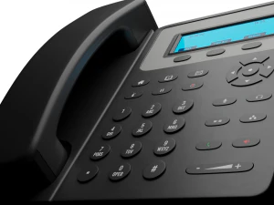 사무실 전화 3D 모델