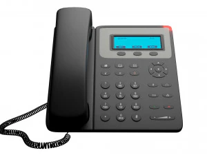 사무실 전화 3D 모델