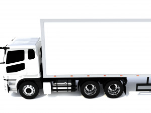 generic truck with trailer 3D 모델