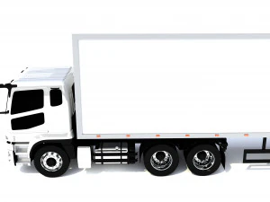 generic truck with trailer 3D Model