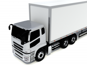 generic truck with trailer 3D 모델