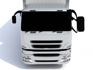 generic truck with trailer 3D 모델