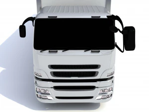 generic truck with trailer 3D Model