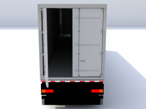 generic truck with trailer 3D 모델
