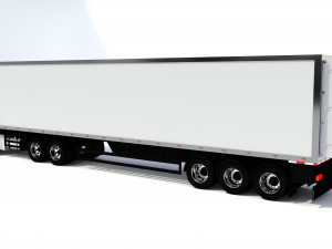 generic truck with trailer 3D 모델