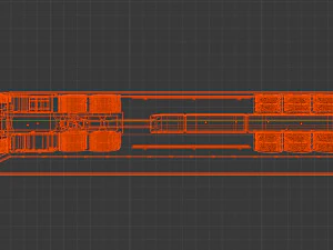 generic truck with trailer 3D Model