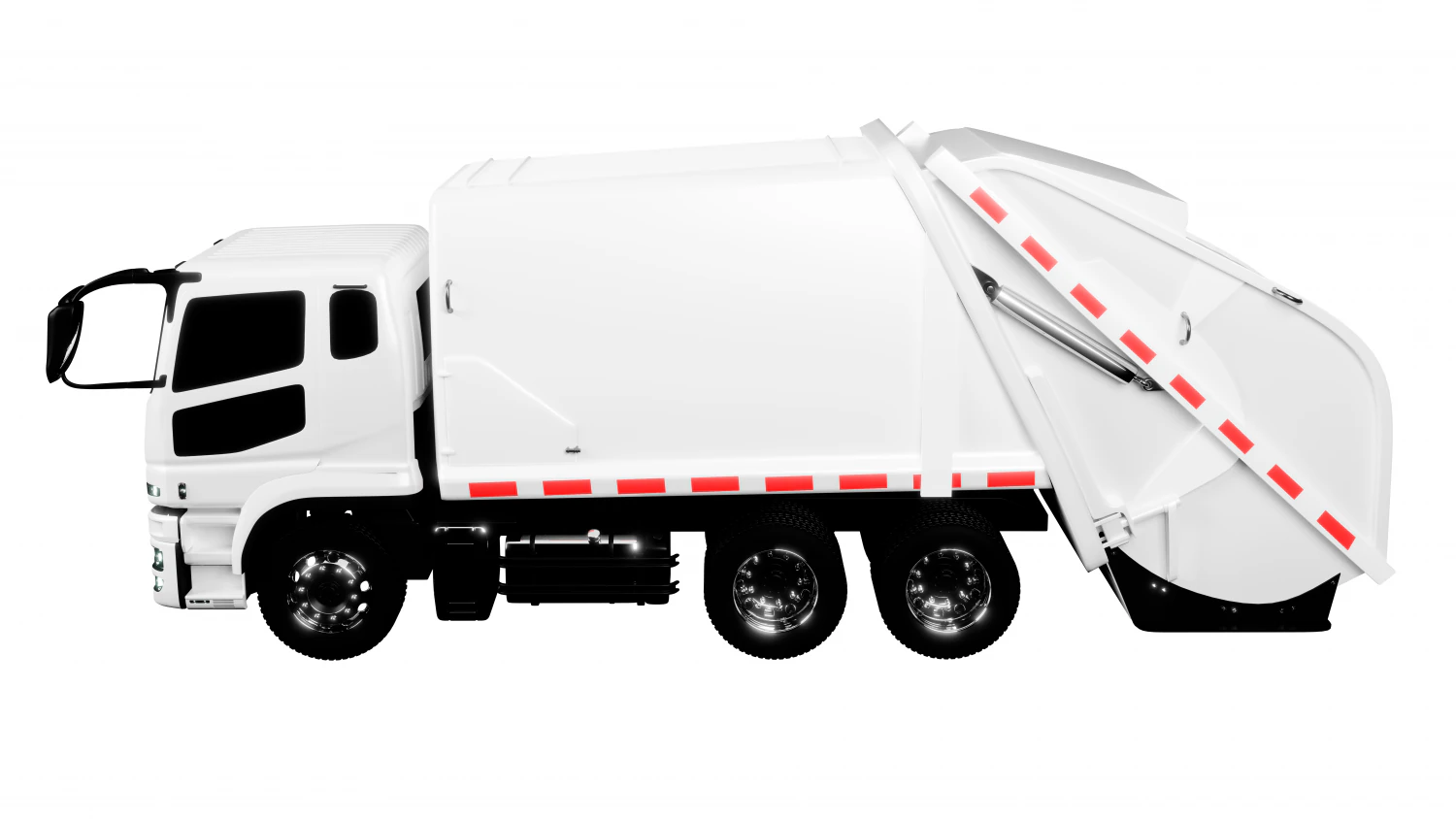 trash truck 3D Model .c4d .max .obj .3ds .fbx .stl .blend 