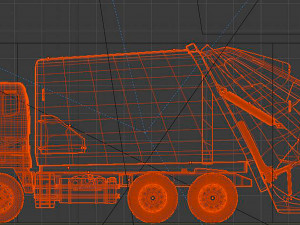 trash truck 3D 모델