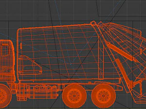 trash truck 3D Model