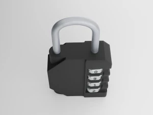 3 sets of padlocks 3D Model