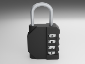 3 sets of padlocks Model 3D