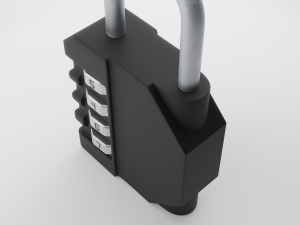 3 sets of padlocks Model 3D