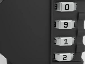 3 sets of padlocks 3D Model