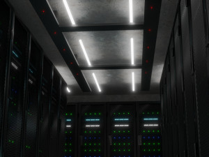 data center server 3D-Modell