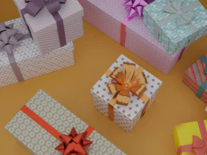 gift boxes 3D Model
