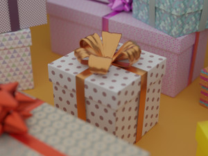 gift boxes 3D मॉडल