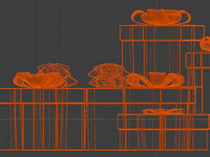 gift boxes 3D Model