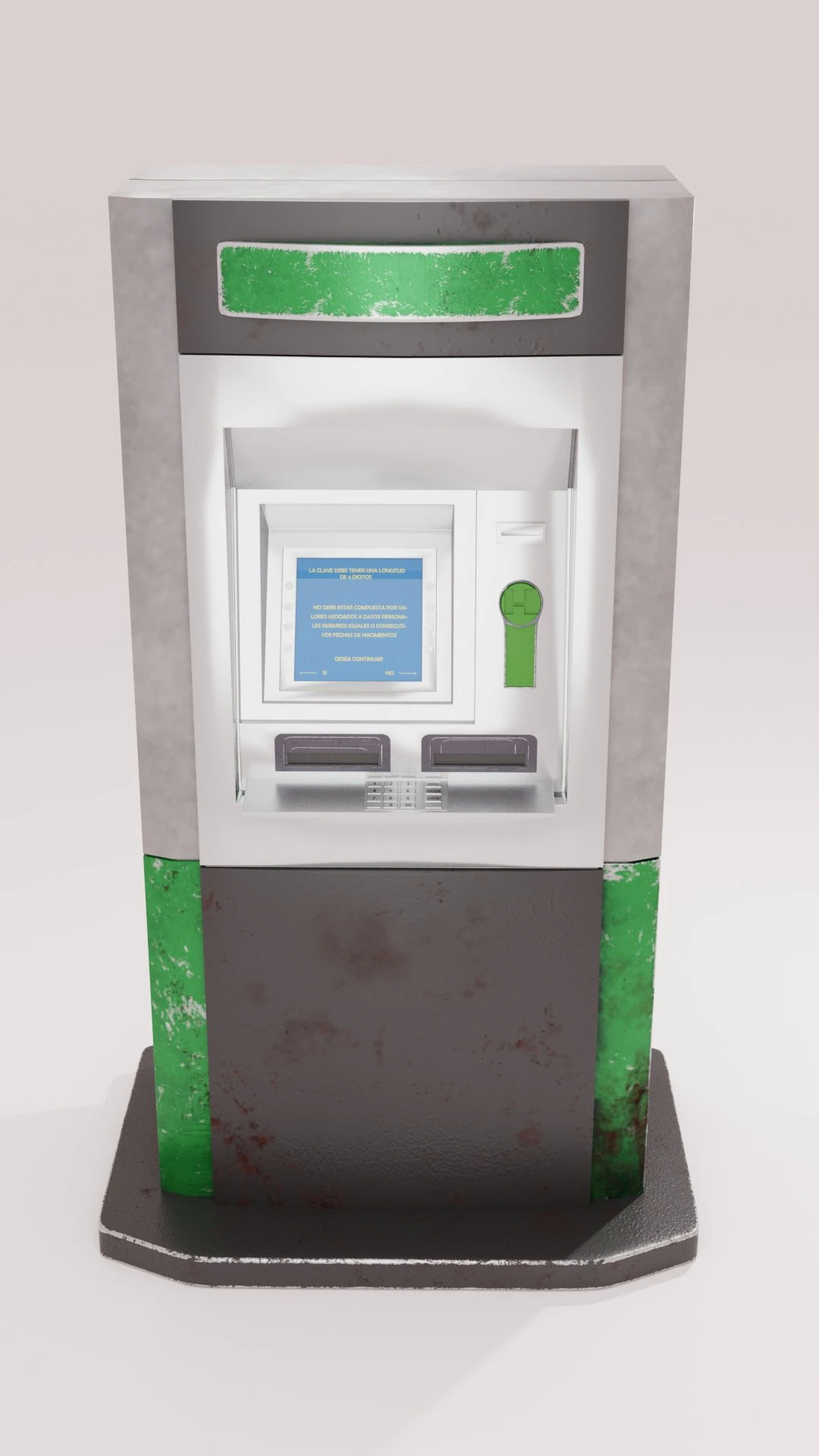 atm electonock terminal 3D Model .c4d .max .obj .3ds .fbx .stl .blend 