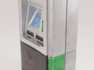 atm electonock terminal 3D 모델