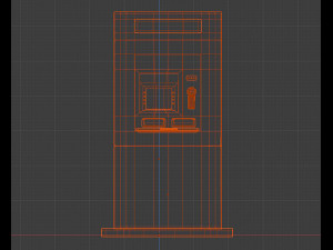 atm electonock terminal 3D 모델