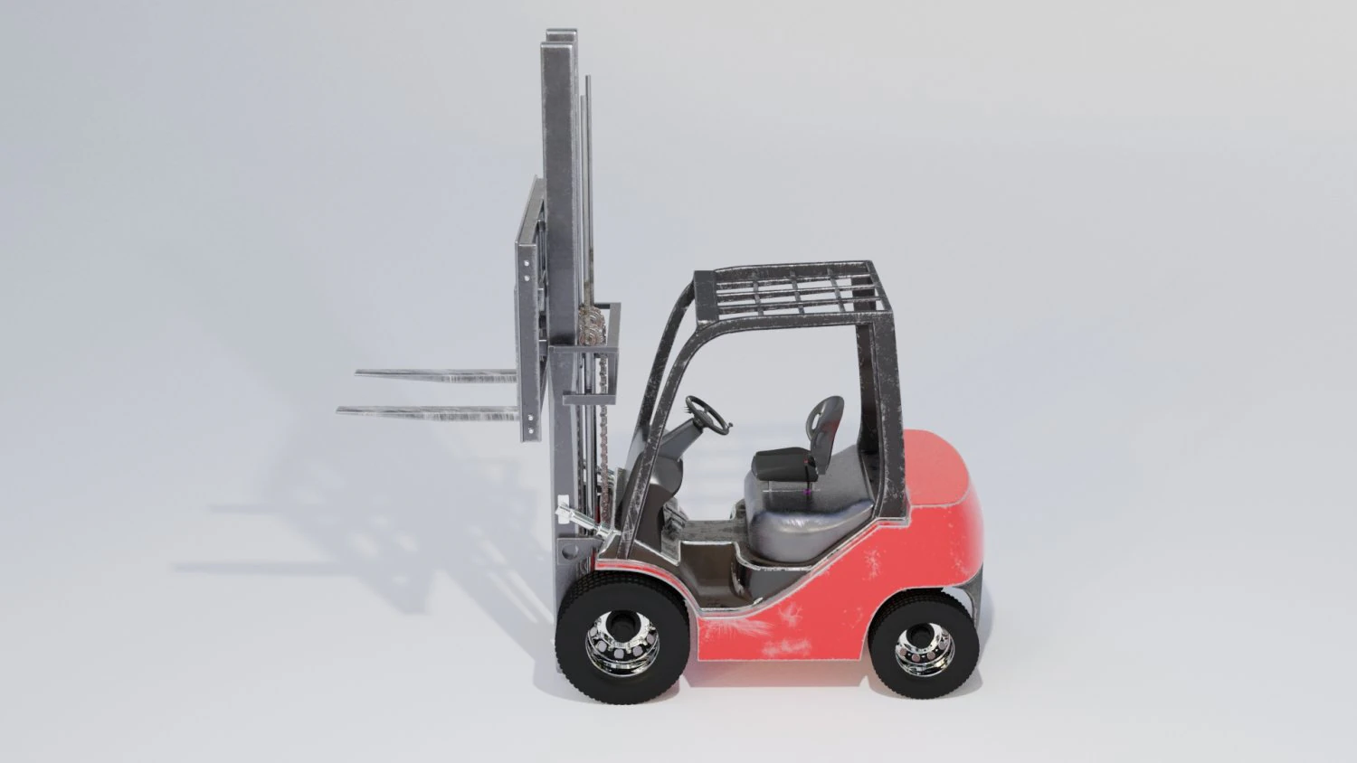clark s20 53 forklift truck 3D Model .c4d .max .obj .3ds .fbx .stl .blend 
