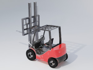 clark s20 53 forklift truck 3D Model