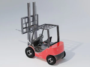 clark s20 53 forklift truck 3D Model